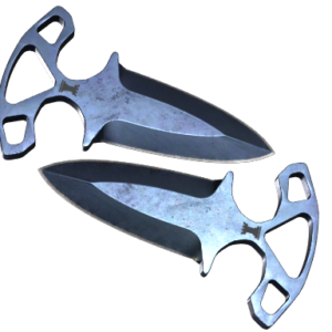 ★ Shadow Daggers | Blue Steel ( Battle-Scarred)